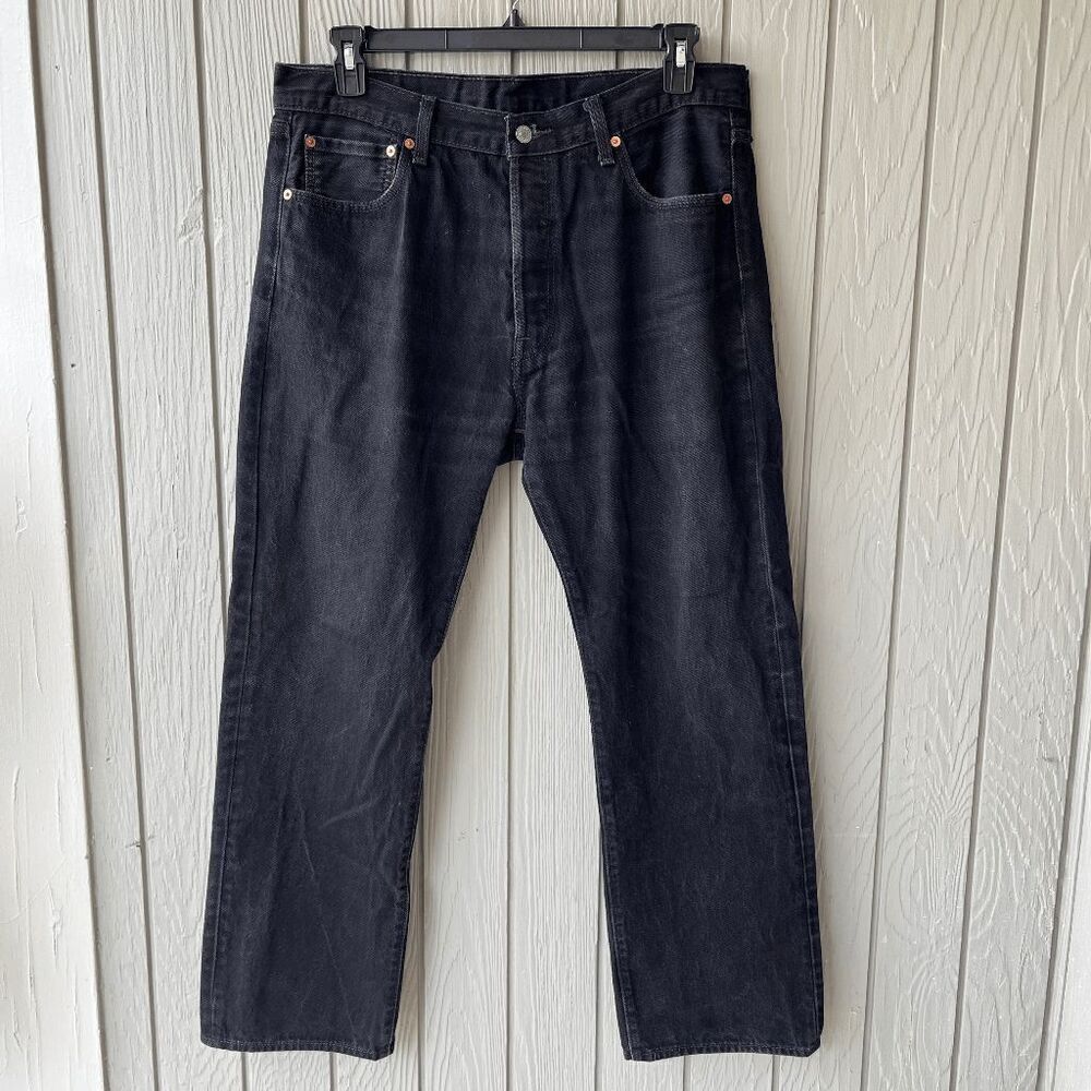 Levi’s 501 Black Jeans Men’s W36 L30 – Button Fly – Near New – Made 2021